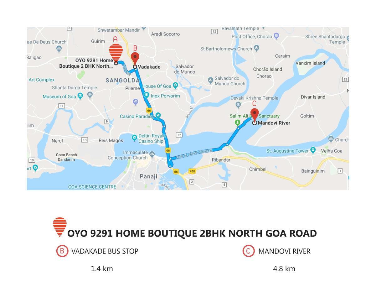 Apartamento Boutique 2 Bhk North Goa Road Sangolda Exterior foto
